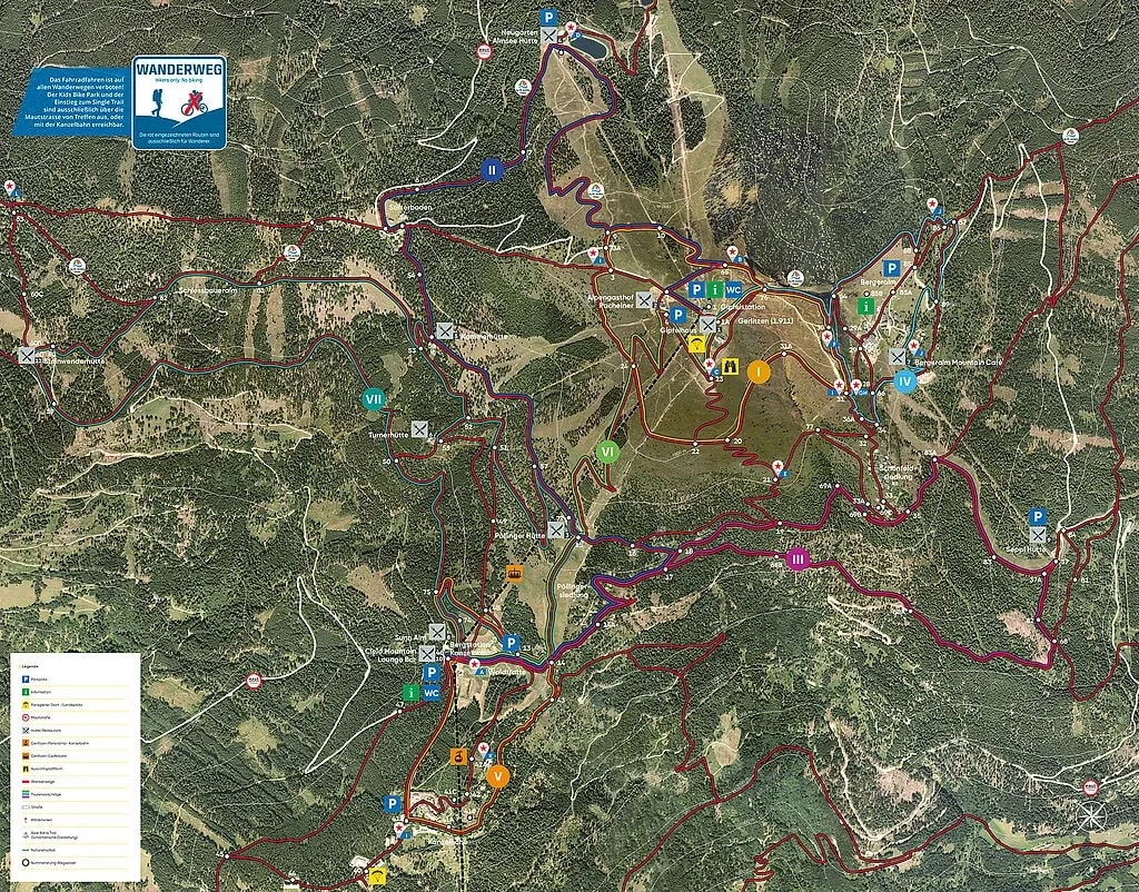 Wanderkarte Gerlitzen Alpe 2025